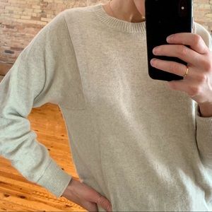 Vintage Cashmere Grey Crewneck Sweater